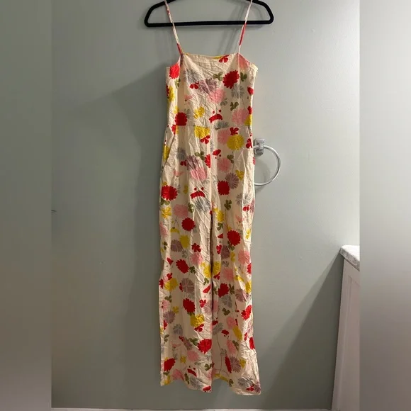 NWT mango MNG linen floral jumpsuit - Picture 6 of 13